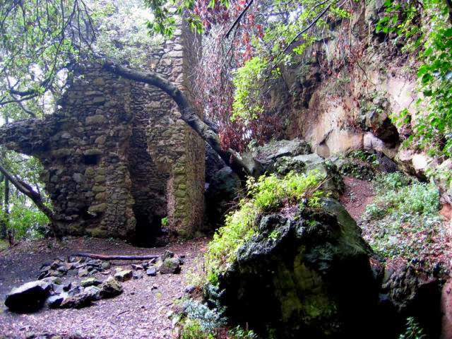 Ruined monastery above Lake Albano